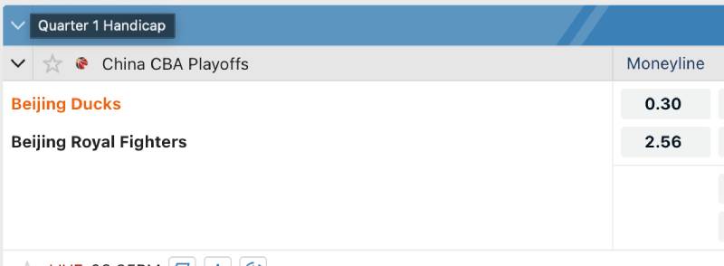 Cược thắng thua (moneyline)